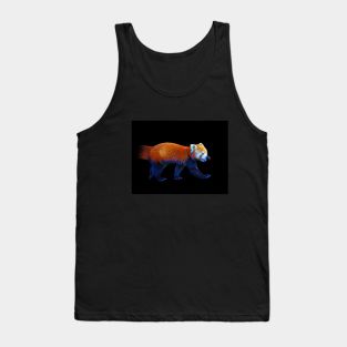 Red Panda Animal Wildlife Forest Nature Adventure Graphic Digital Painting Tank Top